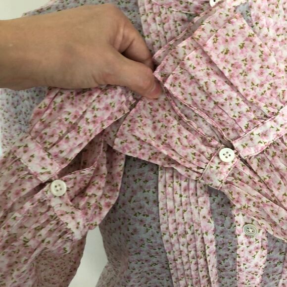 MICHAEL KORS Voile tunic lightweight pleated long sleeve - Picture 11 of 15